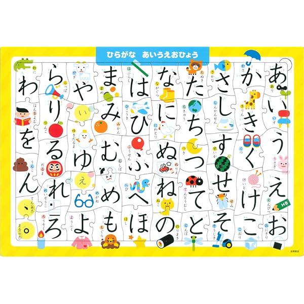 あいうえお ひらがな あいうえおひょう 50ピース (ジグソー知育パズル) | 池谷